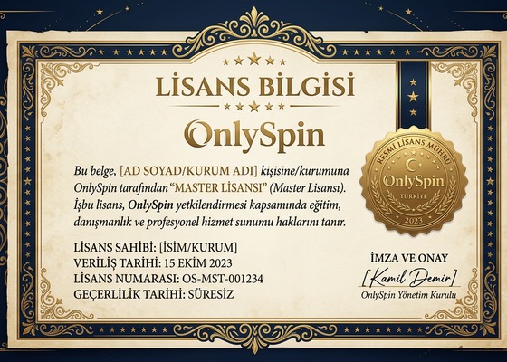OnlySpin Lisans Bilgisi